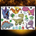 Small 3D Dinosaur Temporary Sticker Tattoos Colorful Tiny Tattoos For Party Children - STEVVEX Beauty - 103, 3D Tattoo, Animal Tattoo, Arm Tattoo, Beauty, Body Tattoo, Boys Tattoo, Carnival Tattoo, Cats Tattoo, Children Tattoo, Colorful Tattoo, Dinosaur Tattoo, Face Tattoo, Fashion Tattoo, Girls Tattoo, Leg Tattoo, Luxury Tattoo, Modern Tatoos, Multi-Colored Tattoo, Realistic Tattoo, Small Tattoo, Stylish Tattoo, Tattoo, Waterproof Tattoo, Women Tattoo - Stevvex.com