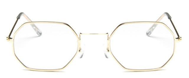 Small Frame Sunglasses For Women Small Square Polarized Sunglasses for Men and Women Polygon Mirrored Retro Shape Metal Design Sun Glasses for Men New Fashionable Ocean Lens