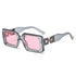 Small Size Rectangle Shape Sunglasses For Women & Men New Retro Style Square Branded Design New Fashionable  Hip Hop Sun Glasses For Female