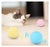 Smart Cat Toys Interactive Ball with Catnip Cat Training Squeaky Fidget Toys Cats Products for Pets Fluffy Plush Cat Ball Toys Interactive Chirping Balls Cat Kicker Toy Animal Chirping Sounds Fun Catnip Toys for Cat Exercise