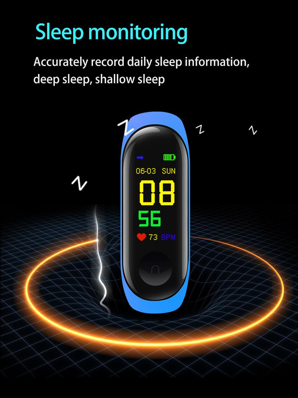 Smart Kids Watches For Girls Boys Sport Bracelet Child Wristband Fitness Tracker Smartwatch Waterproof Activity Tracker Health Exercise Watch With Heart Rate Monitor Waterproof Smart Fitness Band With Sleep Monitor