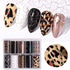 Snake Leopard Nail Foils Marble Nail Art Transfer Sticker Slider Nail Art Decal Manicuring Design Tip Decoration Decal Self-Adhesive 3D Wave Design Decoration for Women Girls Adhesive Striping Tape Nail Art Stickers Metallic Curve Strip Line Nail Decal