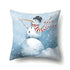 Snowman Christmas Cushion Cover Polyester Decorative Christmas Pillow Cover Merry Christmas Throw Cushion Covers Tree Reindeer Star Pillow Case For Party Throw Pillow New Year Xmas Decor Sofa Living Room Home Decoration