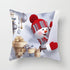Snowman Christmas Cushion Cover Polyester Decorative Christmas Pillow Cover Merry Christmas Throw Cushion Covers Tree Reindeer Star Pillow Case For Party Throw Pillow New Year Xmas Decor Sofa Living Room Home Decoration
