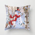 Snowman Christmas Cushion Cover Polyester Decorative Christmas Pillow Cover Merry Christmas Throw Cushion Covers Tree Reindeer Star Pillow Case For Party Throw Pillow New Year Xmas Decor Sofa Living Room Home Decoration