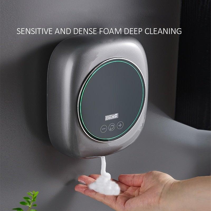 Soap Dispenser Wall Liquid Soap Dispenser USB Charging Infrared Induction Smart Kitchen Sensor Hand Washer Hand Sanitizer Liquid Infrared Soap Pump Wall-Mounted For Hospital Airport Kitchen Bathroom Hotel Ultra-Large Capacity,