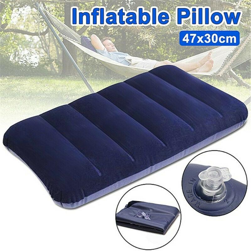 Soft Backrest Pillow PVC Durable Inflatable Air Mattress Inflatable Body Rest Pillow Cushion Air Travel Office Home Back Standard Pillow Rest Classic Airbed Series Relaxing Tool Recliner Cushion Pad Durable Inflatable Air Mattress