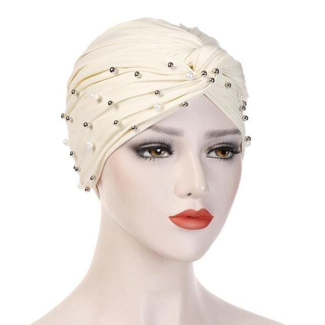Soft Cotton Lightweight Elegant Turban Hijab Bonnet Arab Wrap Head Turbans Cap Headwrap Headwear Indian African Turbans Twist Headband For Women