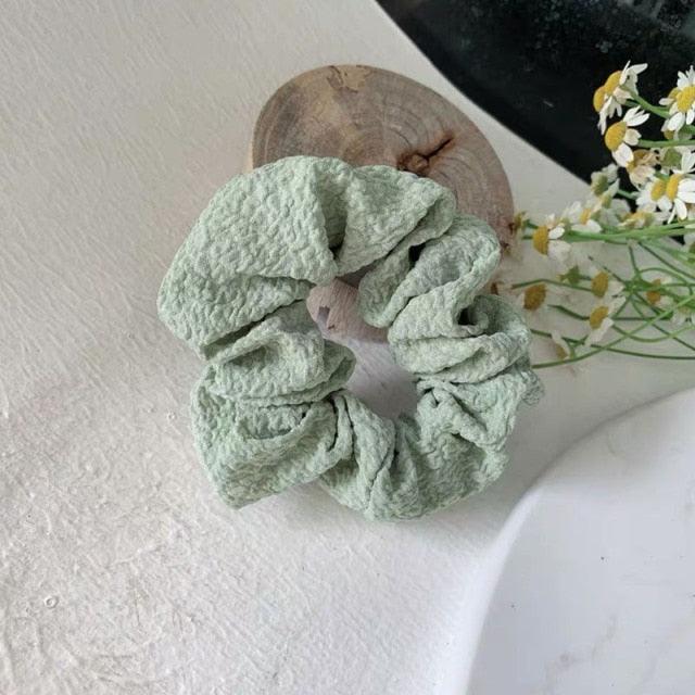 Soft Faux Fur Hair Scrunchies Plush Elastic Hair Bands Women Girls Ponytail Holder Rubber Band Fashion Headwear Ponytail Holder Accessories for Women