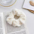 Soft Faux Fur Hair Scrunchies Plush Elastic Hair Bands Women Girls Ponytail Holder Rubber Band Fashion Headwear Ponytail Holder Accessories for Women