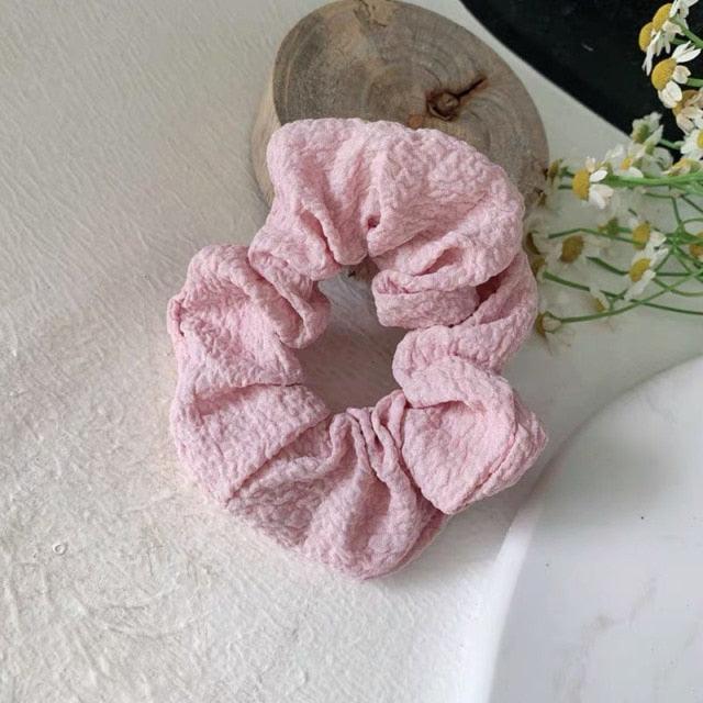 Soft Faux Fur Hair Scrunchies Plush Elastic Hair Bands Women Girls Ponytail Holder Rubber Band Fashion Headwear Ponytail Holder Accessories for Women
