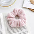 Soft Faux Fur Hair Scrunchies Plush Elastic Hair Bands Women Girls Ponytail Holder Rubber Band Fashion Headwear Ponytail Holder Accessories for Women