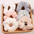 Soft Faux Fur Hair Scrunchies Plush Elastic Hair Bands Women Girls Ponytail Holder Rubber Band Fashion Headwear Ponytail Holder Accessories for Women