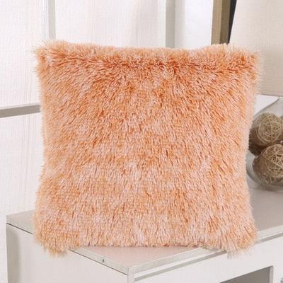 Soft Fur Plush Shaggy Fluffy Pillow Cover Decorative Cushion Covers For Home Living Room Sofa Decor Luxury Faux Fur Throw Pillow Cover Decorative Plush Pillow Case Cushion Cover Shell for Sofa Bedroom Car 43x43cm