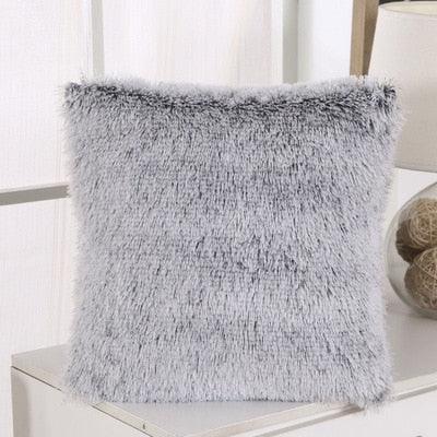 Soft Fur Plush Shaggy Fluffy Pillow Cover Decorative Cushion Covers For Home Living Room Sofa Decor Luxury Faux Fur Throw Pillow Cover Decorative Plush Pillow Case Cushion Cover Shell for Sofa Bedroom Car 43x43cm