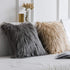 Soft Fur Polyester Cotton Pillow Covers Cushion Covers Luxury Soft Decorative Pillow Covers Home Decor Pillow Covers Living Room Bedroom Decorative Pillowcase Shaggy Fluffy Cover 45x45CM