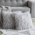 Soft Fur Polyester Cotton Pillow Covers Cushion Covers Luxury Soft Decorative Pillow Covers Home Decor Pillow Covers Living Room Bedroom Decorative Pillowcase Shaggy Fluffy Cover 45x45CM