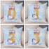 Soft Plush Unicorn Pillow Covers Cute Cartoon Animal Polyester Cotton Cushion Cover Unicorn Decorative Throw Pillow Covers Colorful Pink Wavy Hair Unicorn in Garland Cushion Cover Square Pillow Cases for Girls Women Kids Car Sofa Home Decor 45X45CM
