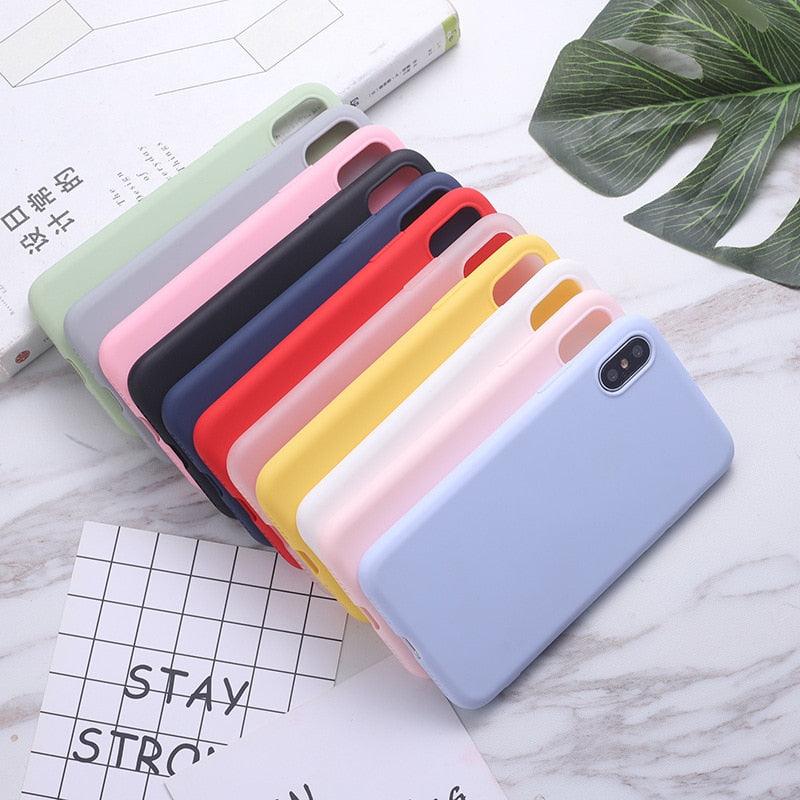 Soft Smooth Touch Xiaomi Phone Case Silicone Shockproof Thin Cover Suitable for Xiaomi Redmi 9 9A 9C 9i 9AT 9 Prime Luxury Liquid Silicone Solid Color Soft Leather Candy Color Shockproof Case