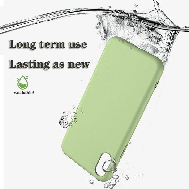 Soft Smooth Touch Xiaomi Phone Case Silicone Shockproof Thin Cover Suitable for Xiaomi Redmi 9 9A 9C 9i 9AT 9 Prime Luxury Liquid Silicone Solid Color Soft Leather Candy Color Shockproof Case