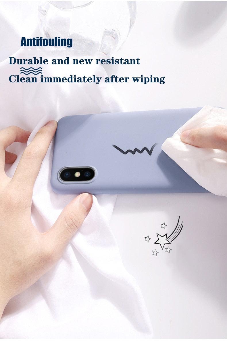 Soft Smooth Touch Xiaomi Phone Case Silicone Shockproof Thin Cover Suitable for Xiaomi Redmi 9 9A 9C 9i 9AT 9 Prime Luxury Liquid Silicone Solid Color Soft Leather Candy Color Shockproof Case