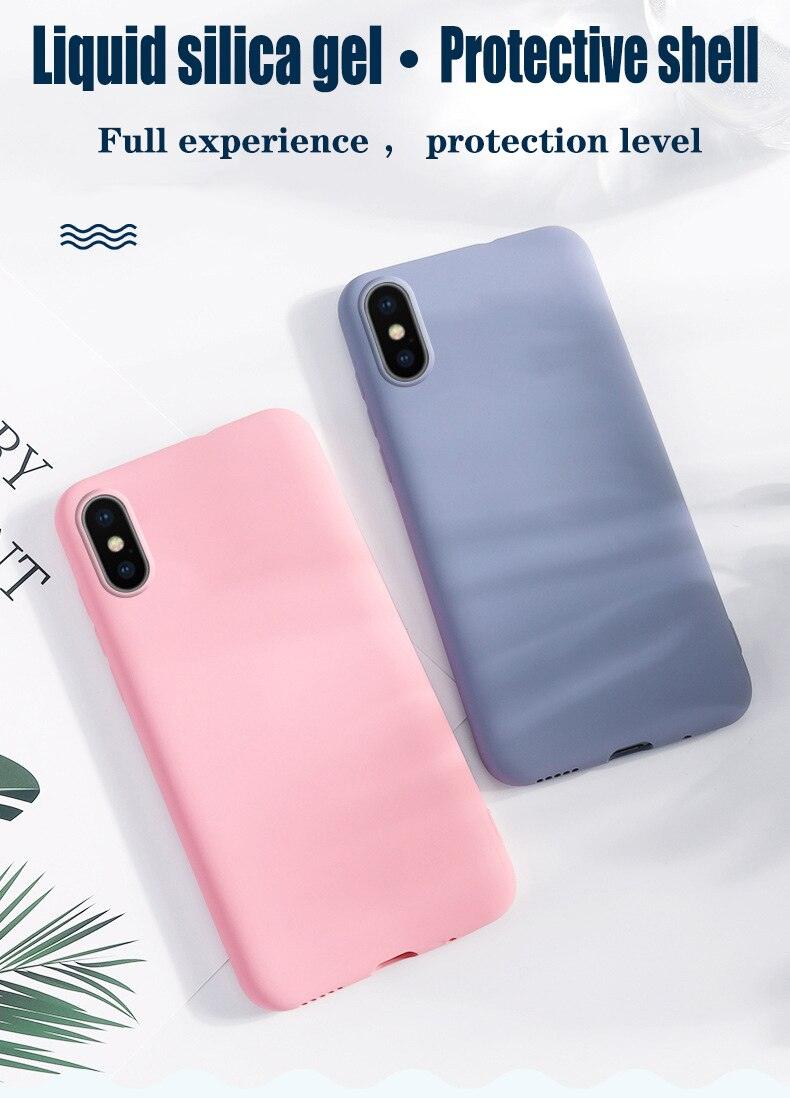 Soft Smooth Touch Xiaomi Phone Case Silicone Shockproof Thin Cover Suitable for Xiaomi Redmi 9 9A 9C 9i 9AT 9 Prime Luxury Liquid Silicone Solid Color Soft Leather Candy Color Shockproof Case