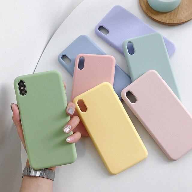 Soft Smooth Touch Xiaomi Phone Case Silicone Shockproof Thin Cover Suitable for Xiaomi Redmi 9 9A 9C 9i 9AT 9 Prime Luxury Liquid Silicone Solid Color Soft Leather Candy Color Shockproof Case