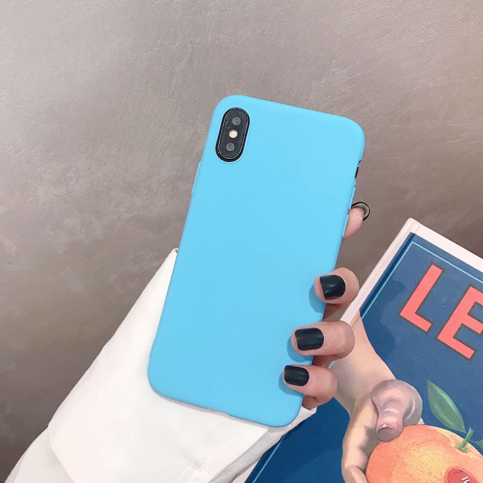 Soft Smooth Touch Xiaomi Phone Case Silicone Shockproof Thin Cover Suitable for Xiaomi Redmi 9 9A 9C 9i 9AT 9 Prime Luxury Liquid Silicone Solid Color Soft Leather Candy Color Shockproof Case
