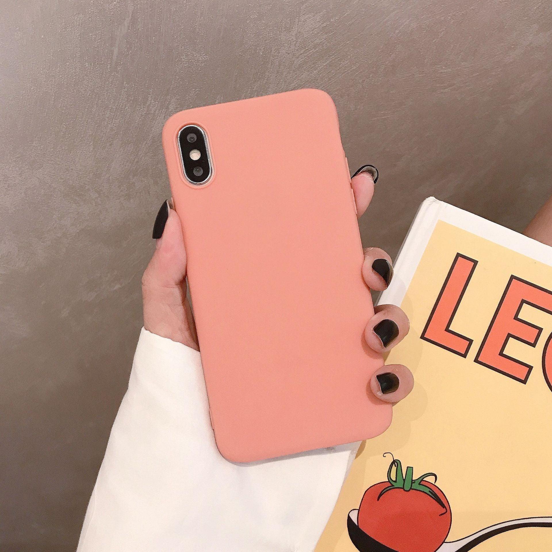 Soft Smooth Touch Xiaomi Phone Case Silicone Shockproof Thin Cover Suitable for Xiaomi Redmi 9 9A 9C 9i 9AT 9 Prime Luxury Liquid Silicone Solid Color Soft Leather Candy Color Shockproof Case