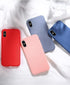Soft Smooth Touch Xiaomi Phone Case Silicone Shockproof Thin Cover Suitable for Xiaomi Redmi 9 9A 9C 9i 9AT 9 Prime Luxury Liquid Silicone Solid Color Soft Leather Candy Color Shockproof Case