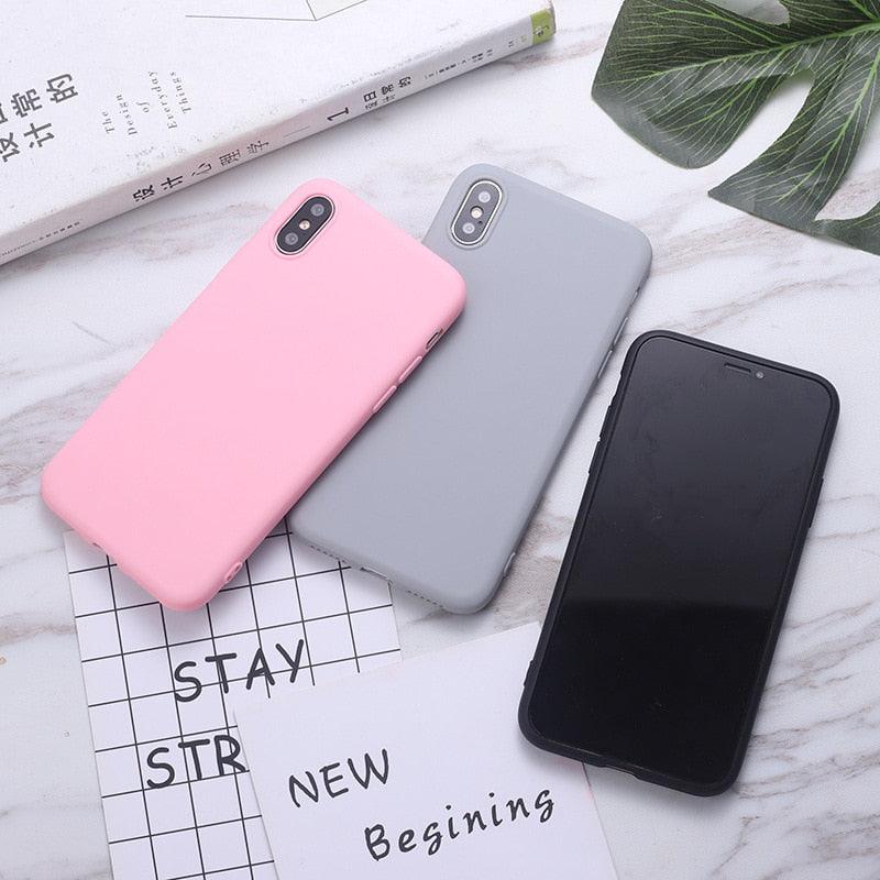 Soft Smooth Touch Xiaomi Phone Case Silicone Shockproof Thin Cover Suitable for Xiaomi Redmi 9 9A 9C 9i 9AT 9 Prime Luxury Liquid Silicone Solid Color Soft Leather Candy Color Shockproof Case