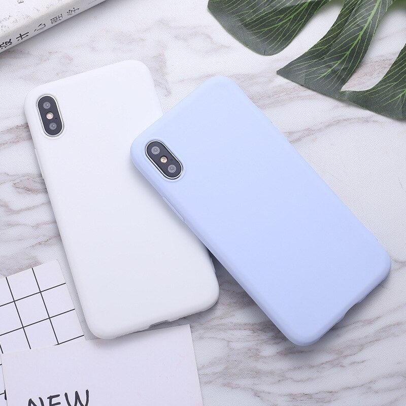 Soft Smooth Touch Xiaomi Phone Case Silicone Shockproof Thin Cover Suitable for Xiaomi Redmi 9 9A 9C 9i 9AT 9 Prime Luxury Liquid Silicone Solid Color Soft Leather Candy Color Shockproof Case