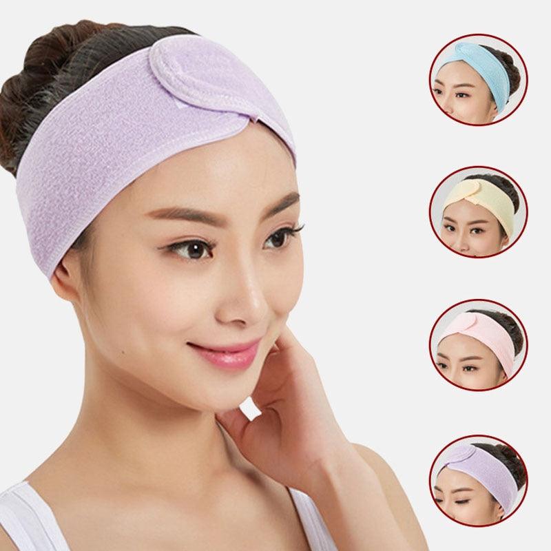 Soft Toweling Hair Accessories Girls Headbands for Face Washing Bath Makeup Hair Band Women Adjustable SPA Facial Headband Gorgeous Hair Accessories For Women