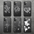 Soild Black Globe Plane Map Phone Case For iPhone 14 13 11 12 Pro X XR XS Max SE 7 8 Plus 6 6s Shockproof Soft Ultra Slim Fit iPhone Case Liquid Silicone Gel Cover with Full Body Protection Anti-Scratch Shockproof Case