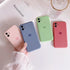 Solid Candy Color Love Heart Phone Case For iPhone 12 Mini 11 Pro Max XR XsMax 13 7 8Puls Cases Soft Silicone Luxury Heart Phone Case Cute Side Small Pattern Soft Shockproof Full Camera Lens Protective Cover