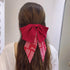 Solid Color Big Large Satin Bow Hairpins Barrettes For Women Girl Wedding Long Ribbon Hair Clip Fashion Hairgrips Accessories For Party
