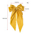 Solid Color Big Large Satin Bow Hairpins Barrettes For Women Girl Wedding Long Ribbon Hair Clip Fashion Hairgrips Accessories For Party