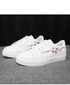 Spring Fashion Breathble Women Sneakers Leather Platform Shoes Women Lace Up Casual Shoes White Fashion Sneakers White PU Leather Platform Sneaker For Women Lace Up Walking Sneakers