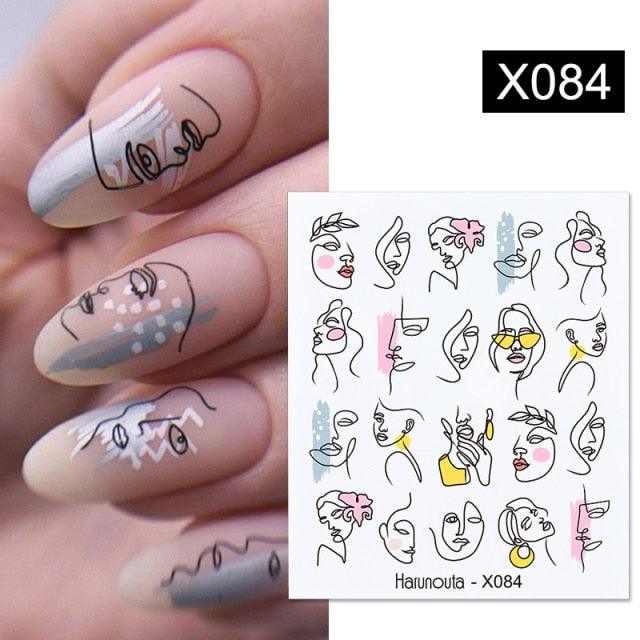 Spring Simple Green Theme Water Decal Sticker Flower Leaf Tree Summer Slider For Manicuring Nail Art Watermarks Art Decoration Manicure Tools Nail Watermark Decals iridescent Decoration Nail Self-Adhesive Decals Nail Stickers Water Transfer Fresh Nail