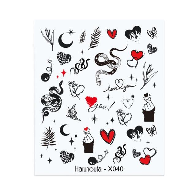 Spring Simple Green Theme Water Decal Sticker Flower Leaf Tree Summer Slider For Manicuring Nail Art Watermarks Art Decoration Manicure Tools Nail Watermark Decals iridescent Decoration Nail Self-Adhesive Decals Nail Stickers Water Transfer Fresh Nail