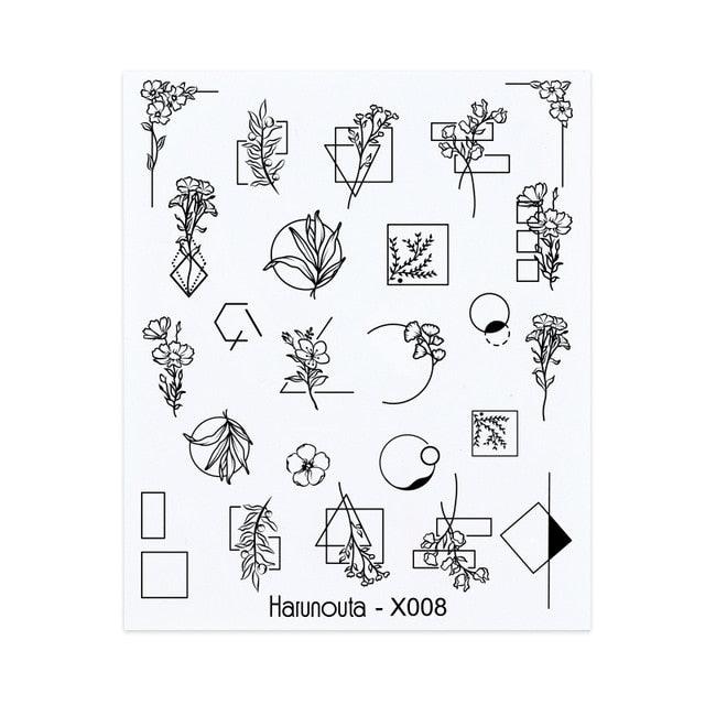 Spring Simple Green Theme Water Decal Sticker Flower Leaf Tree Summer Slider For Manicuring Nail Art Watermarks Art Decoration Manicure Tools Nail Watermark Decals iridescent Decoration Nail Self-Adhesive Decals Nail Stickers Water Transfer Fresh Nail