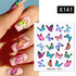 Spring Simple Green Theme Water Decal Sticker Flower Leaf Tree Summer Slider For Manicuring Nail Art Watermarks Art Decoration Manicure Tools Nail Watermark Decals iridescent Decoration Nail Self-Adhesive Decals Nail Stickers Water Transfer Fresh Nail