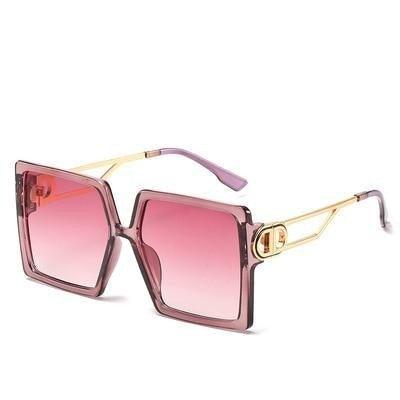 Square Oversized Sunglasses for Women Men Flat Top Fashion Shades Big Frame Sunglasses For Women With Hollow Glasses & New Legs Fashionable Sunglasses For Men & Women
