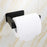 Stainless Steel Toilet Roll Holder Self Adhesive In Bathroom Tissue Paper Holder Black Finish Easy Installation No Screw Toilet Paper Holder Matte Black Toilet Tissue Roll Holders Dispenser And Hangers Wall Mounted For Bathroom And Kitchen