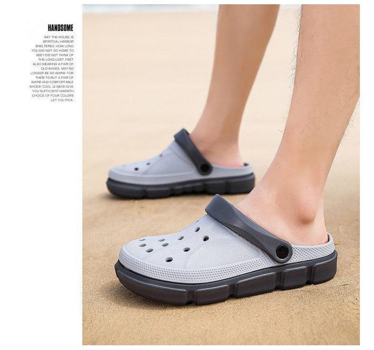 Summer Beach Flip Flops Slippers Shoes Men's Non Slip Antiwear Shoes Home Slippers Classic Breathable Summer Sandals Slip On Slide Lightweight Slippers Beach Clogs