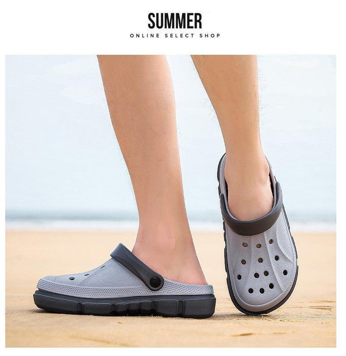 Summer Beach Flip Flops Slippers Shoes Men's Non Slip Antiwear Shoes Home Slippers Classic Breathable Summer Sandals Slip On Slide Lightweight Slippers Beach Clogs