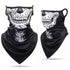 Summer Breathable Mesh Skull Hunting Cycling Bandana Sport Half Face Cover Mask Running Hiking Skiing Triangle Neck Warmer Scarf Motorcycle Protect Cycling Face Mask Anti-UV Neck Hood Half Face Breathable Dustproof Headband Triangle Sport Scarf