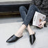 Summer Elegant Ladies Slippers Slip On Square Heel Shoes High Heels Women Pumps Women Flats Elastic Mules Comfortable Slip On Women's Flats Loafers Casual Flat Shoes