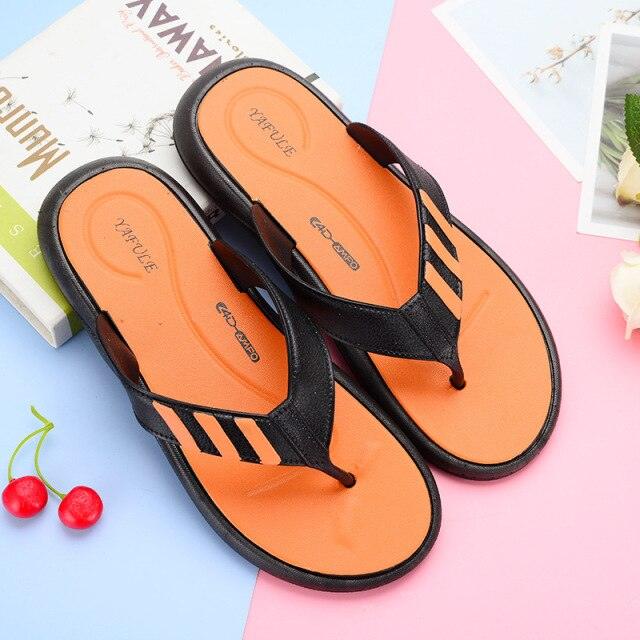 Summer Flip-flops Man Slippers Fashion Beach Shoes Men's Fashion Shoes Non-slip For Home And Sport Cushion Beach Slippers Thong Sandals Indoor And Outdoor Beach Flip Flop