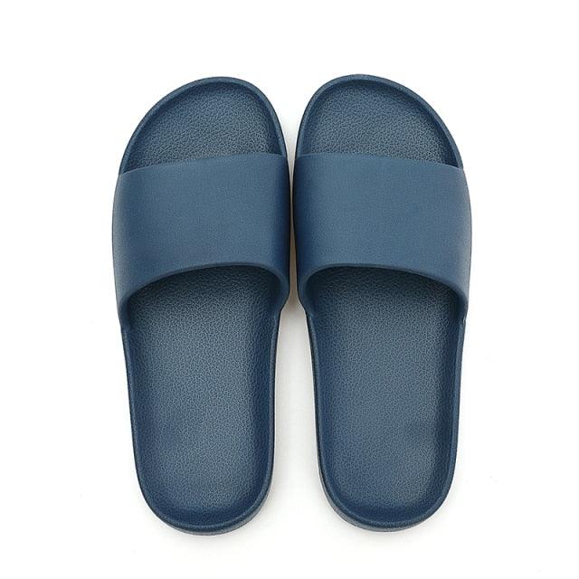 Summer Home Mens Slippers Simple Black White Shoes Non-Slip Bathroom Slides Flip Flops Indoor Women Slippers Soft Slides Slippers For Men Cloud Cushioned Slides Thick Non-Slip Pool Gym House Slipper